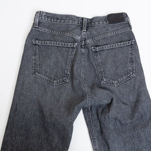 Citizens of Humanity Charlotte Crop High Rise Straight Jeans Black - Picture 10 of 15